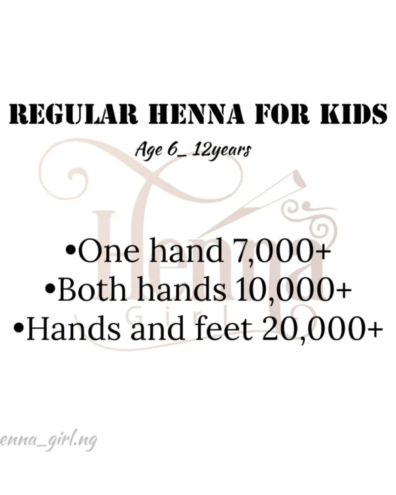 Kid's Henna